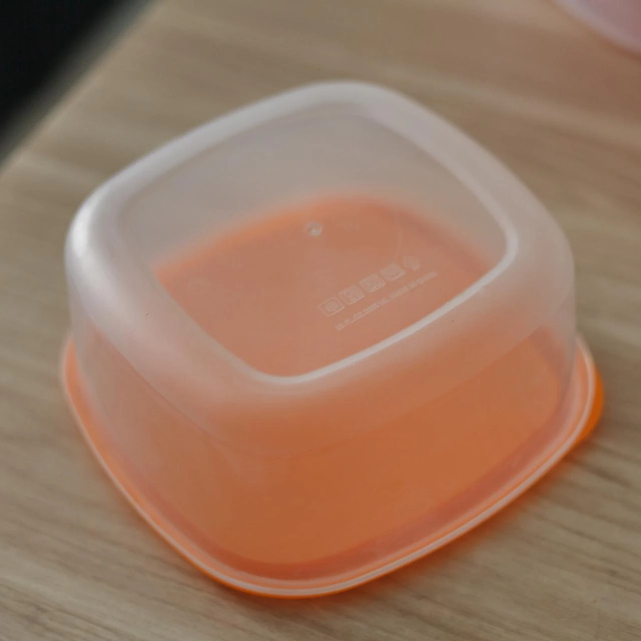 Set of 3 square plastic storage bins - 4.5L, 2.5L, 800ml – photo 2